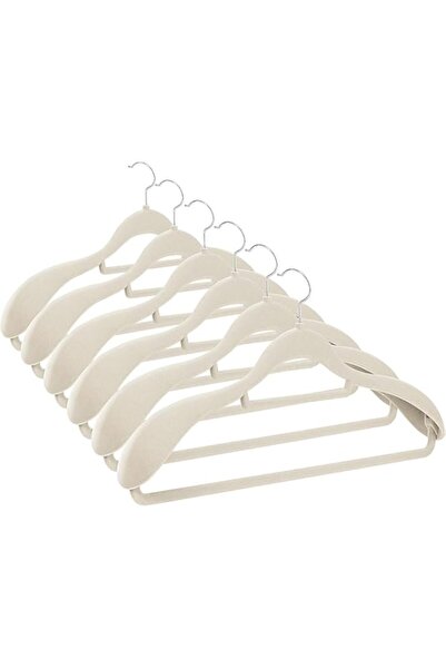 Generic Red Dot Gift® 6 Pack Ivory Wide Shoulder Velvet Hangers,Suit Hangers ...