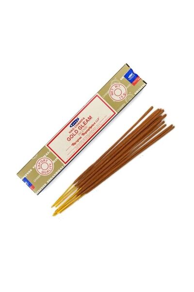 Generic Brand Satya Gold Gleam Premium Incense Sticks, Natural Fragrance, Tra...