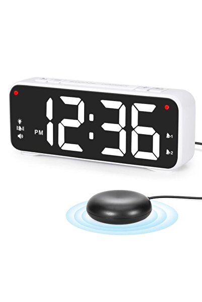 Generic Brand Extra Loud Digital Alarm Clock for Heavy Sleepers Dual Alarm Cl...