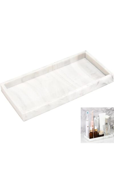 Generic Aputue Bathroom Tray, 20x10cm Silicone Vanity Tray for Counter, Kitch...