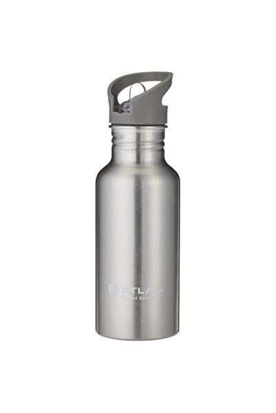 Generic Atlas, WaterBottle w Sipper Aluminium Grey 0.6L