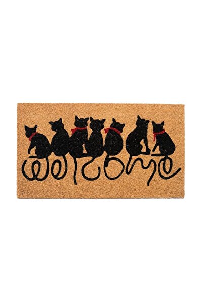 Generic Joyzzz Door Mat For Entrance, 50 x 80 cm Natural Coir, Non Slip PVC B...