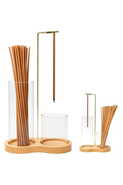 Generic Brand 2-in-1 Incense Burner, Anti-Ash Flying Holder with Glass Ash Ca...