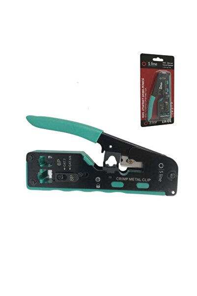 S-Line كماشة EA-01 لـ CAT7-CAT6-CAT5 و RJ45-RJ11-RJ12