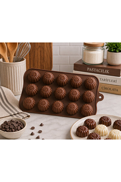 pratikpastacılık Çi̇ Series Patterned Silicone Chocolate Mold/Ceramic-Hobby Mold