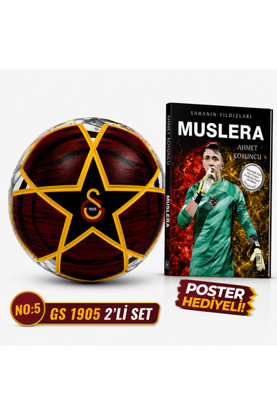 Galatasaray Champion 2026 Yeni Sezon No:5 Yıldız Serisi Futbol Topu + Futbolc...