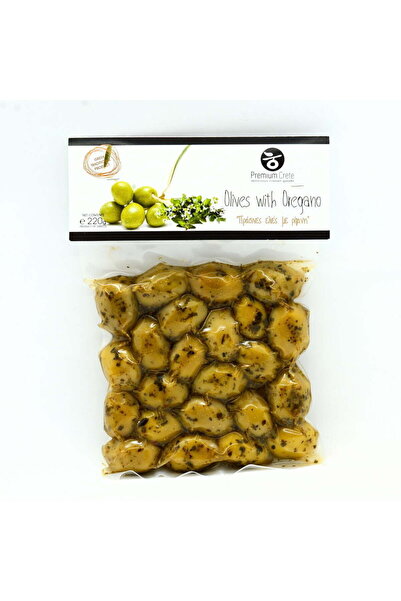 Premium Crete Măsline verzi cu oregano 220gr