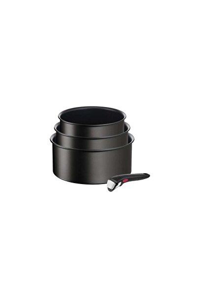 TEFAL Set Ingenio Resist L3979202, 4 piese, cratițe de 16/18/20 cm, mâner det...