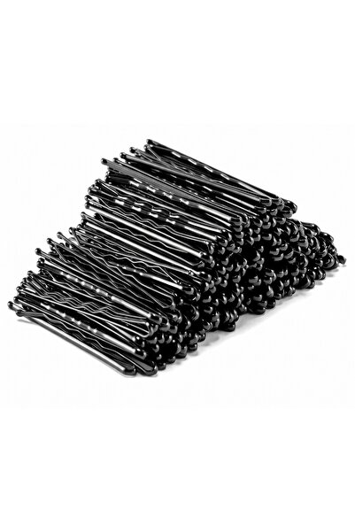 Needstore 100 Adet Kaliteli Siyah Tel Toka 5CM Kadın Saç Aksesuar Bob Pin Fir...