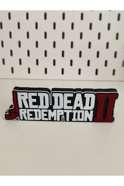 Red Dead Redemption Arthur Morgan Logo Masaüstü Dekor 3D Figür Hediyelik