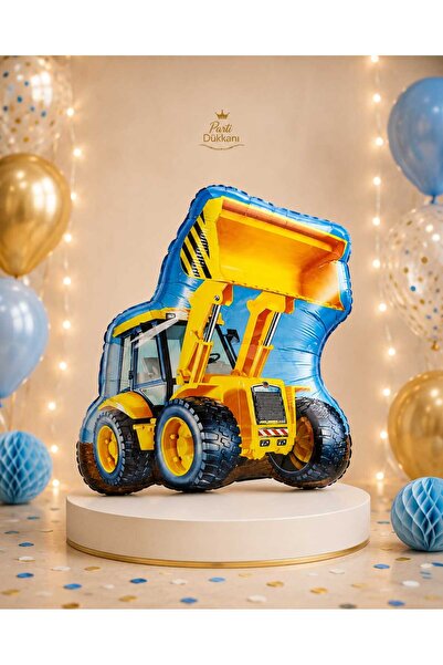 Parti Dükkanı 32 Inch Scoop Foil Balloon – Helium Compatible Construction Veh...
