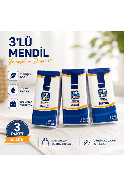 Genel Markalar 3 lü cep mendili peçete