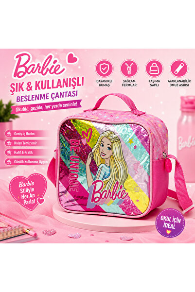 Barbie Beslenme Çantası Tek Bölmeli