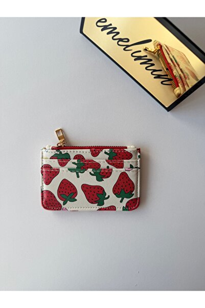 emelimin Women's Zippered Card Holder Patterned Mini Wallet with Multiple Com...