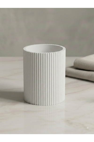 genç3dprint Modern Çizgili Tasarım Banyo Diş Fırçalık & Çok Amaçlı Düzenleyic...