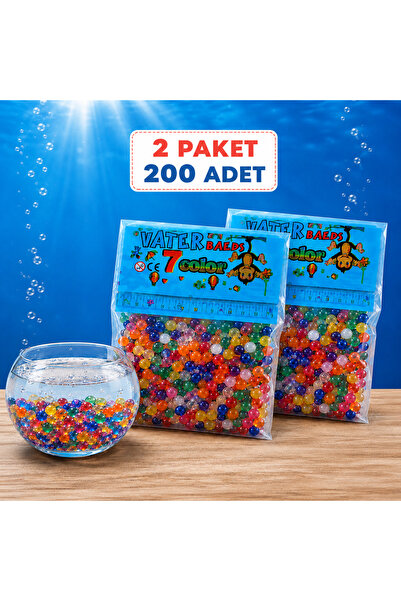 Genel Markalar 200 adet 2 paket su boncukları suda büyüyen boncuklar