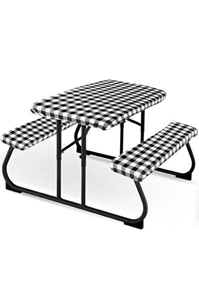 Generic Moukeren 3 Pieces Picnic Table Cover for Kids with Bench Covers Fitte...