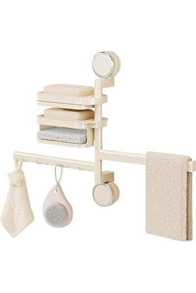 Generic Swivel Towel Rack, 4-Arm Bathroom Kitchen Wall Mount Rotating Towels ...