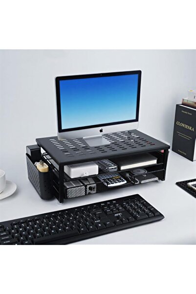 Generic SOOFAM Desk Organizer and Accessories,2-Tier Computer Monitor Stand R...