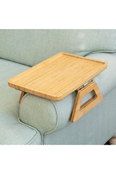 Generic Sofa Arm Clip Table for Wide Couches, Portable TV & Side Table for Sm...