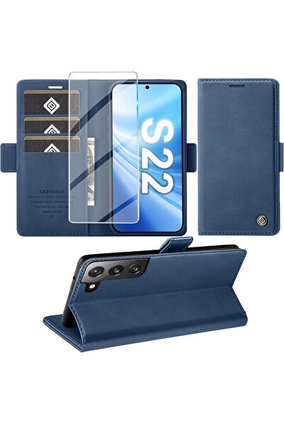 Giyer Mobile phone case for Samsung Galaxy S22 5G with screen protector, stan...