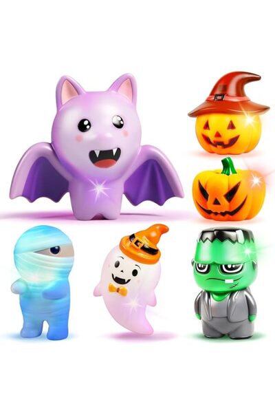 Generic THE WHITE SHOP 6 PCS Halloween Light Up Bath Set, Flashing Colorful L...