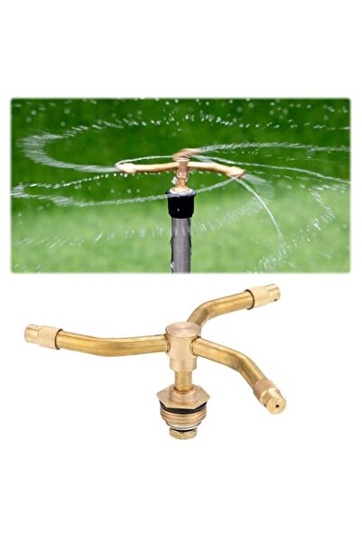 Generic HASTHIP® 3-Head Automatic Rotating Garden Sprayer Irrigation - Brass ...