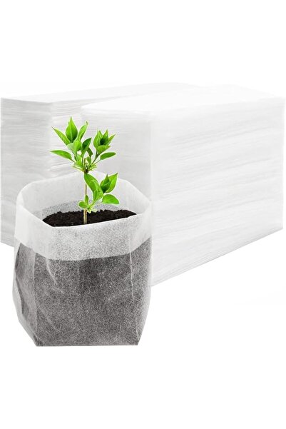 Generic 100-Pack Biodegradable Grow Bags, 5.5x6.3 Inch Fabric Plant Pots for ...
