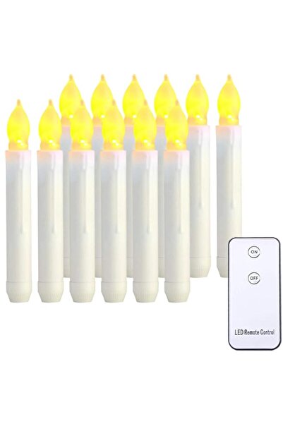 Generic Excefore LED Taper Candles with Remote, Set of 12 Flickering Light Fl...