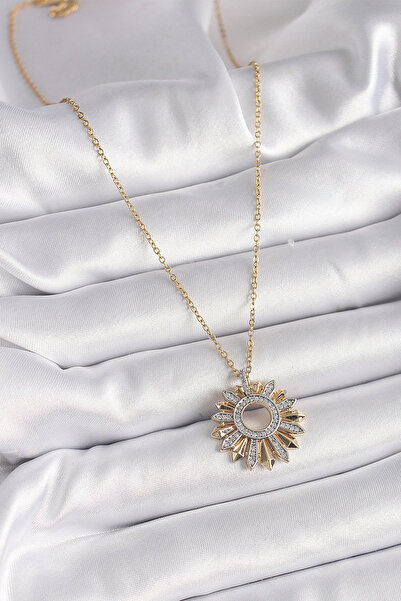 online kapsulavm avm alışveriş 316L Steel Gold Color Chain Zircon Stone Mix C...
