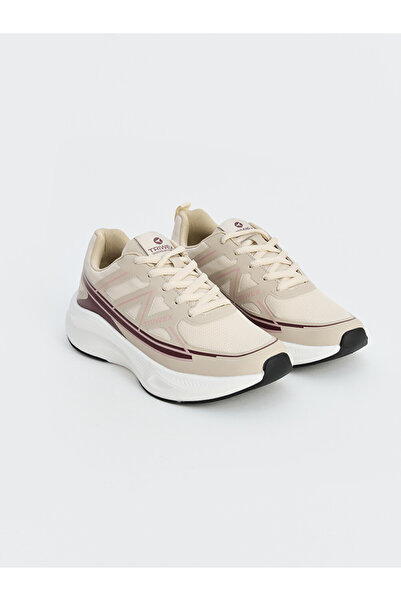LC Waikiki Triwex Beige Mesh Detailed Women's Sports Shoes