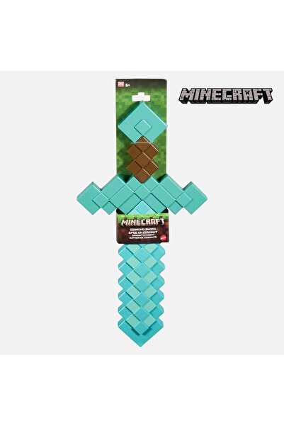 MINECRAFT Sabie de diamant, accesoriu pentru joc de rol - Lamă lungă de 43 cm...