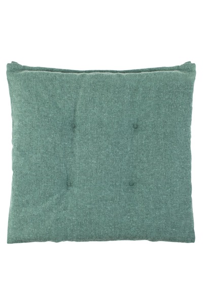 OEM Pernă de șezut verde, capitonată, 40x40cm, cu șnururi - Husă: 75% bumbac,...