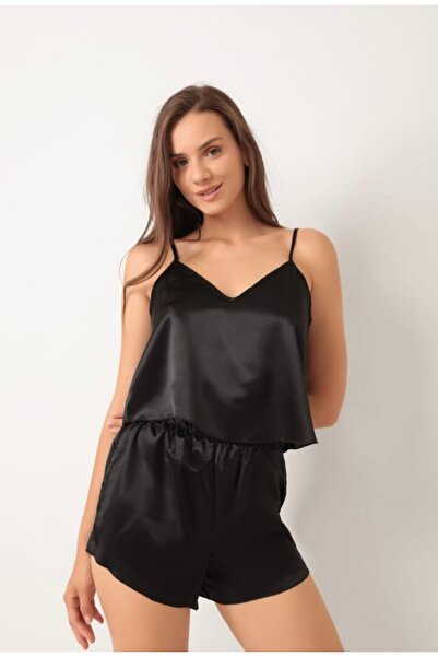 Saten Alt Üst Pijama Takımı