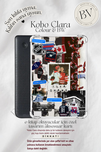 BookTok Vibes Co. Heated Rivalry Sticker Kolaj Temalı Insert - Kindle ve Kobo...
