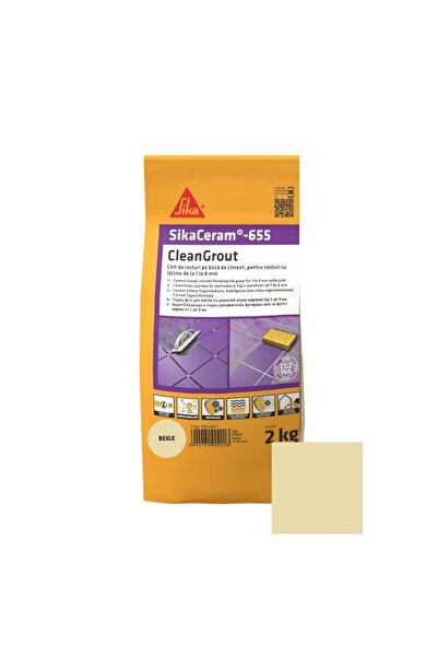 OEM Sikaceram-655 Cleangrout tile and floor grout, beige, interior / exterior...