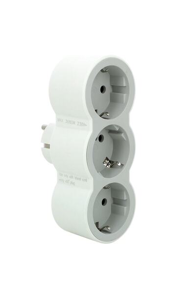 OEM Legrand 694518 разклонител с 3 гнезда, 16 А, бял + сив, защитен контакт, ...