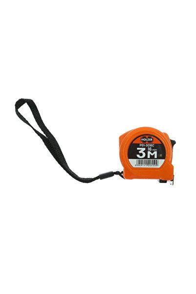 OEM Ruleta cu banda metalica, cu blocare, cu agatatoare, Holzer P01-3016, 3 m