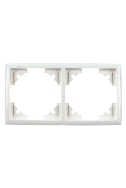 OEM Rama Relee Elegant, 2 posturi, alb, pentru priza / intrerupator