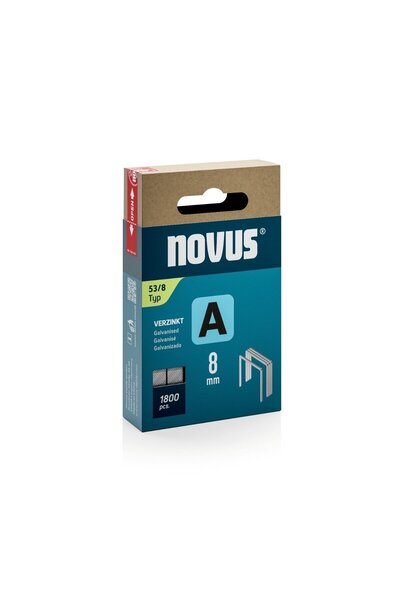OEM Тънки кламери, Novus A 53, 8 мм, комплект от 1800 броя