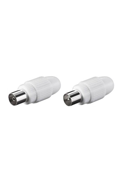 OEM Mufa TV Hoff plastic cu fixare surub tata + mama - set 2 buc, pentru cone...