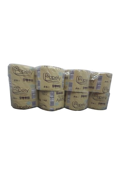 OEM Тоалетна хартия Papely, без аромат, натурална, двупластова, 24 ролки