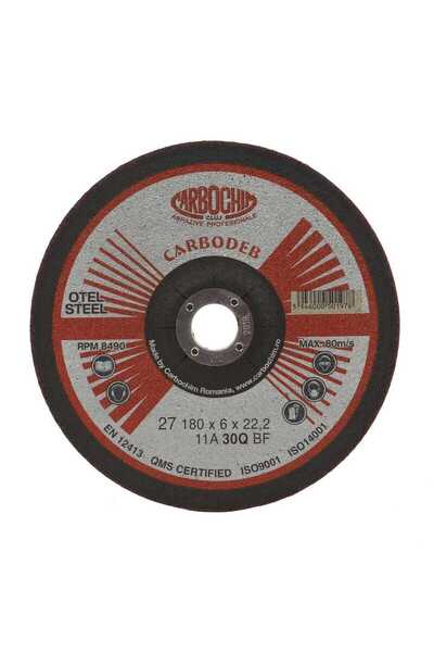 OEM Steel cutting disc, Carbochim 11ABACH1TRS, 125 x 22.2 x 1 mm