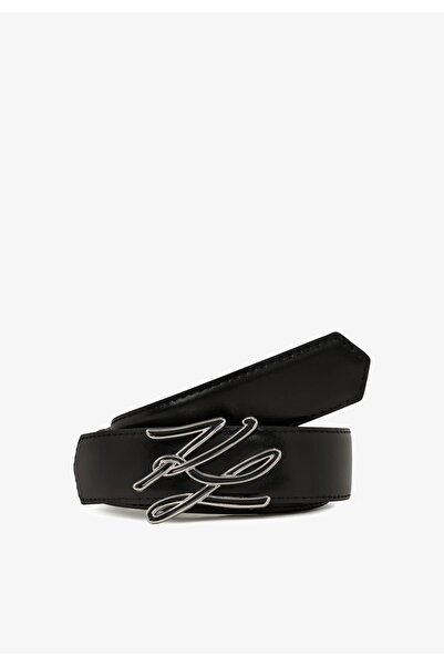 Karl Lagerfeld K/AUTOGRAPH ENAMEL H2.5 BELT (A4W33022999) Black Women - 75