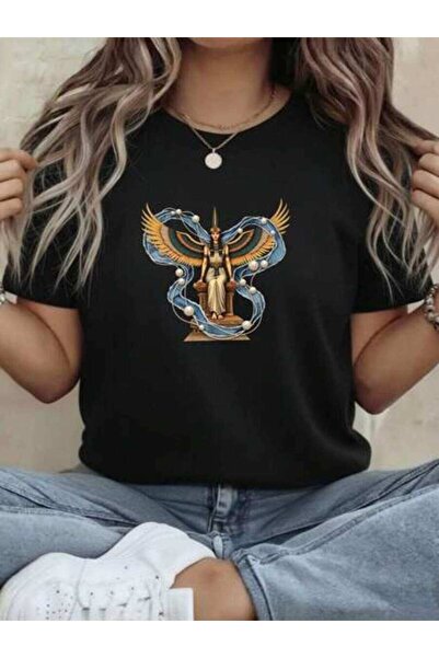 26LIK Oversized Women's-Shirt Fashionable Minimalist Design Anime Printed Wom...