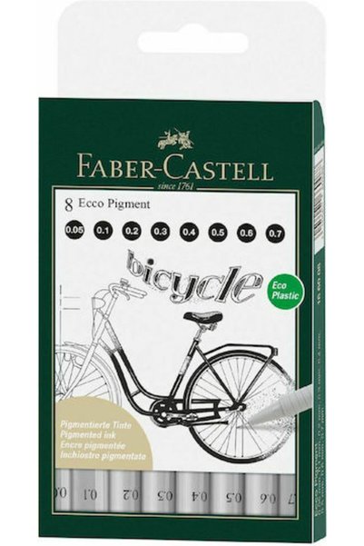 Faber Castell Φάμπερ-Καστελ Μαρκαδόροι Σχεδίου Πιγμεντούχοι Λεπτογράφοι 0,05 ...