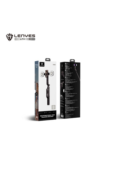 Leneys AI Face Tracking Phone Holder | Multifunctional Selfie Stick with Fill...