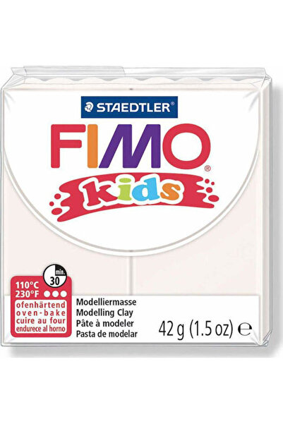 Generic Brand Fimo Kids Παιδικός Πολυμερικός Πηλός Λευκός 42γρ. Λευκό