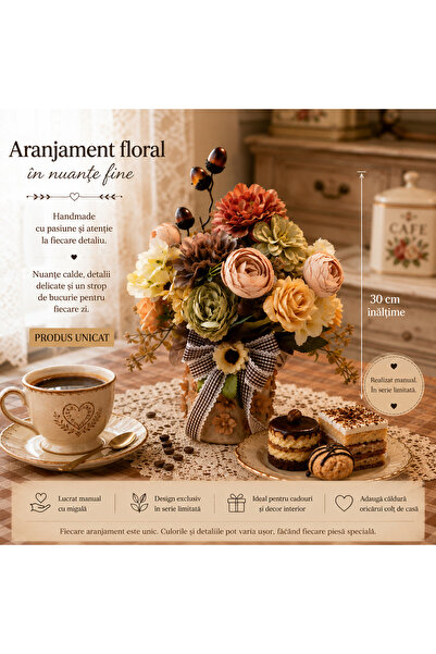 Generic Brand Aranjament floral-Toamna in nuante calde