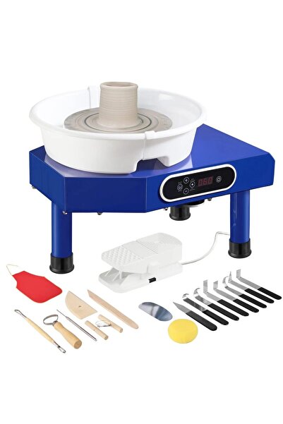 OMS Roata de olarit electrica, Diametru platan 25 cm, viteza 60-300 rpm, Alba...